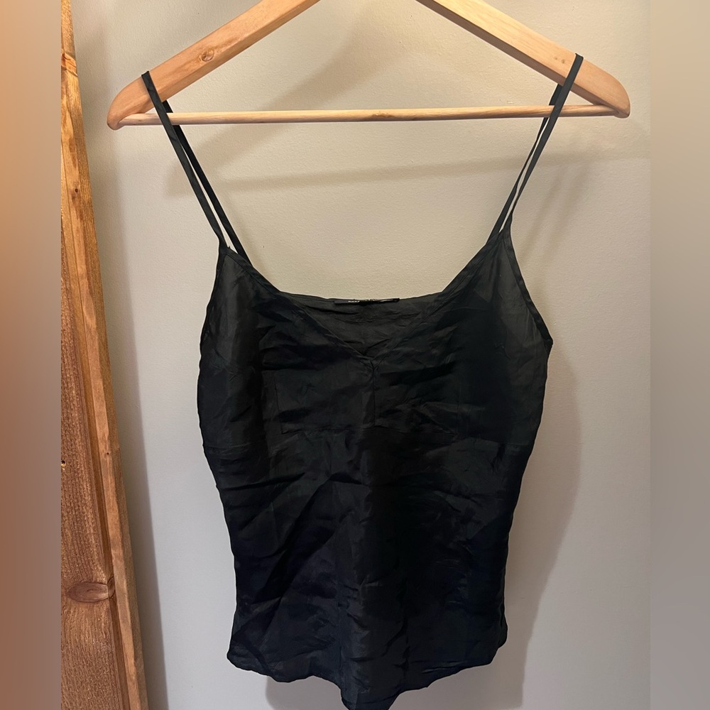 Silk black top. Size 4